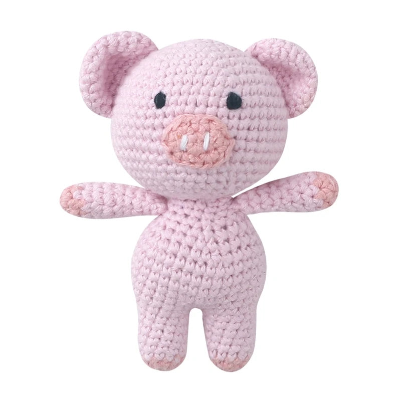 Sweet Style Plush Cartoon Animal Shape Appease Toy Infant Comfort