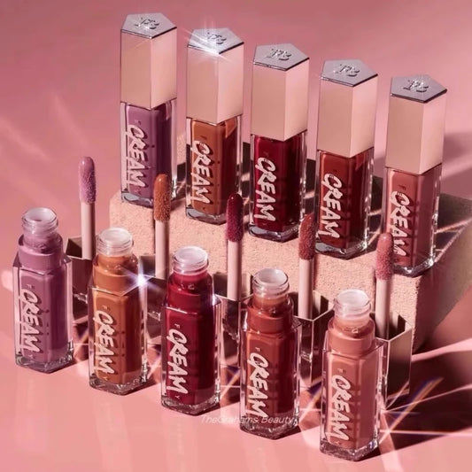 Fenty Beauty 9 Colors Colorful Lip Gloss Waterproof Liquid Lipstick Nude Pink Lips tint Makeup Lip Glaze Cosmetics Red Lip Stain