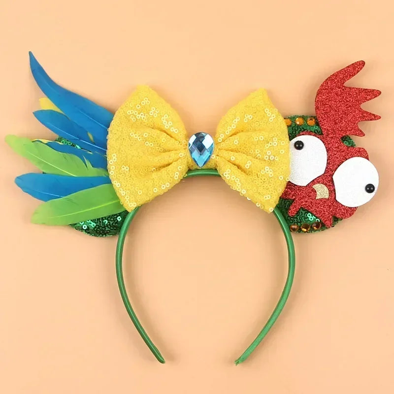 Disney Mickey Mouse Hairbands Frozen Ear Headband for Adults Anna Elsa Snowman Olaf Headwear Women Kids Girls Hair Accessories