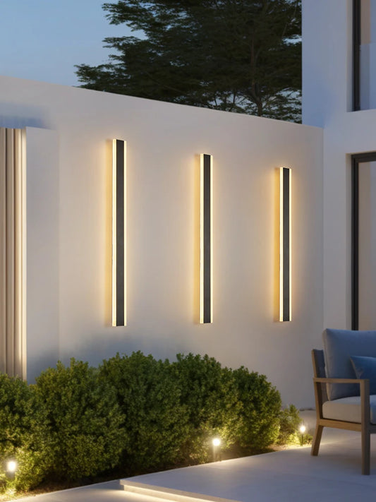 Wall Lamps Line Minimalist Light Long Strip Outdoor Waterproof Garden Decoration Villa Background Wall Garden Lights