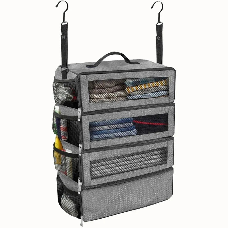 New Large Capacity Foldable Storage Hanging Bag, Three-dimensional Multi-layer Storage Bag, Multifunctional Oxford Cloth Bag