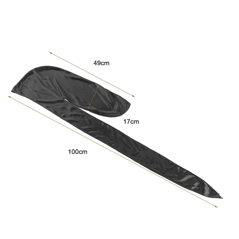 Men's Silky Durags Bandanas Turban hat Wigs Doo Men Satin Durag Biker Headwear Headband Hair Accessories Extra Long Tail Du-Rag