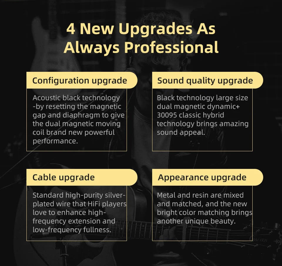 KZ ZSN Pro X Metal Bass Earphones 1BA+1DD Hybrid Technology HIFI In Ear Monitor Earphone Earbuds Sport Noise Cancelling Headset