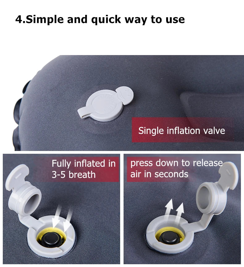 Naturehike Inflatable Pillows Ultralight Camping Pillow Portable Neck Inflatable Seat Travel Pillow Hiking Sleeping Air Pillow
