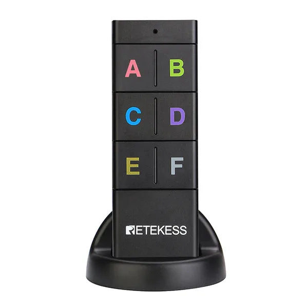 Retekess TH104 Wireless Key Finder RF Key Locator Pet Tracker Wallet Tracker Remote Control 1 RF Transmitter 6 Receiver