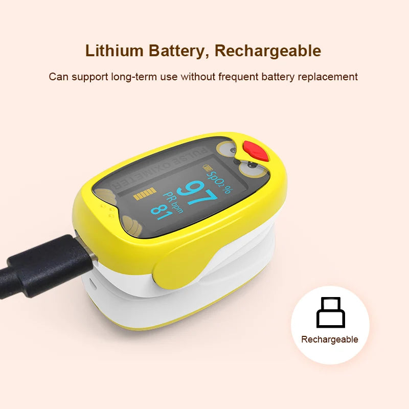 Adult & Child Finger Clip Pulse Child Oximeter Household Finger Clip Pulse Oximeter Oxygen Saturation Detector Oxygen Meter CE