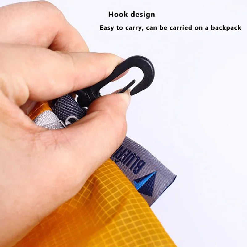 Outdoor Waterproof Bag Swimming Bag Pouch for Camping Hiking with Hook Zipper Storage Bag 4 Colors Pocket Pouch /JS