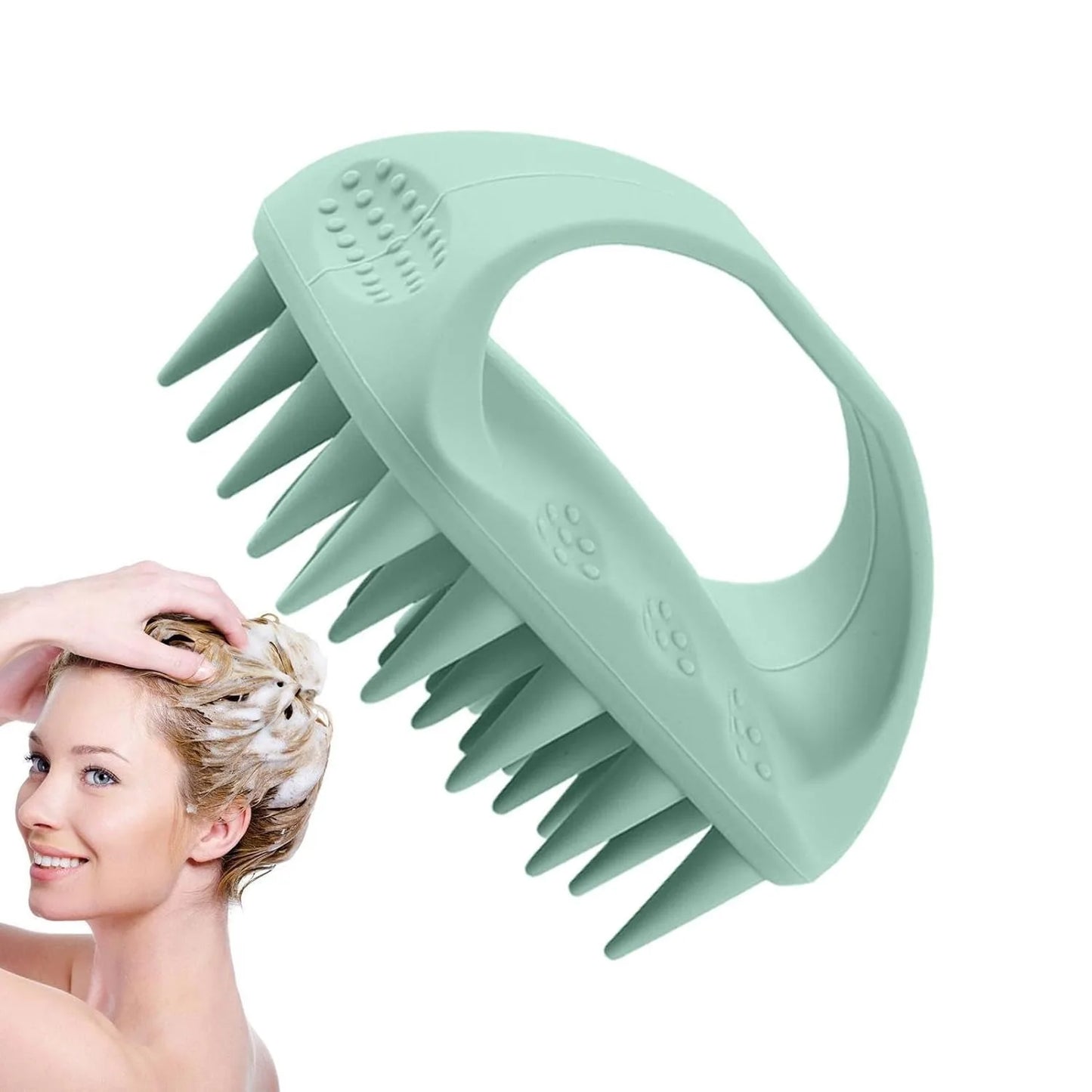 Scalp Massager Hair Growth,Scalp Scrubber with Soft Silicone Bristles for Dandruff Removal,Shampoo Brush for Men Women Kids Pets
