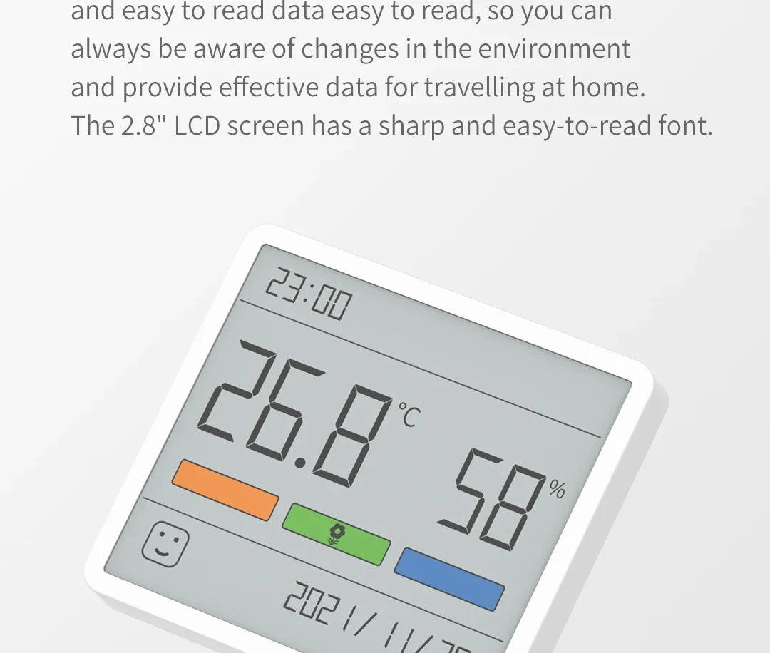 Xiaomi DUKA Atuman LCD Electronic Digital Temperature Humidity Meter Clock Indoor Outdoor Thermometer Hygrometer Weather Sensor