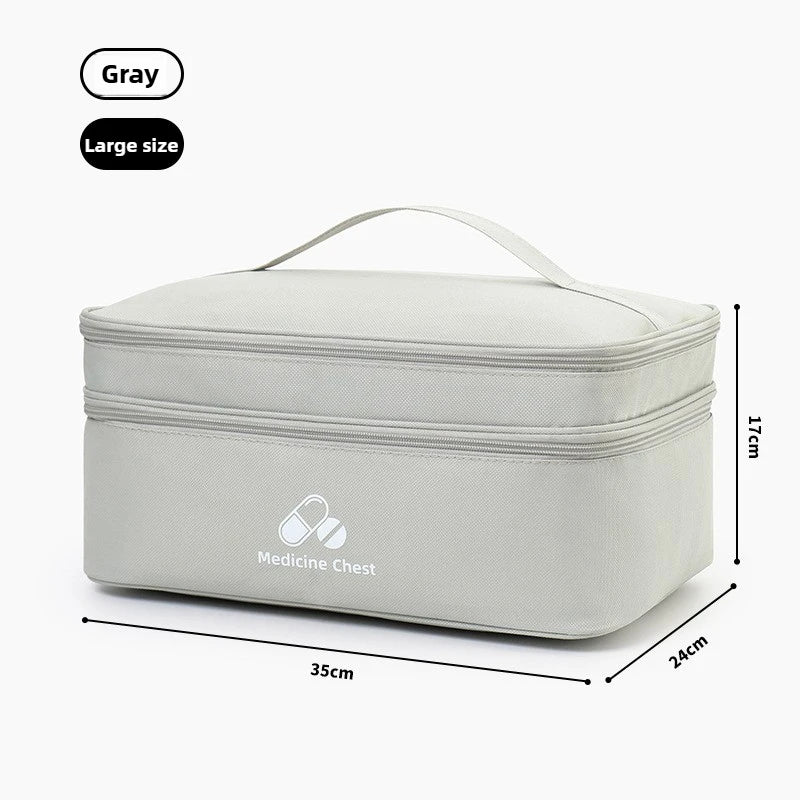 Outdoor Portable Medicine Storage Bag Home First Aid Bag Medicine Box Emergency Bag Epidemic Prevention Bag School Health Bag