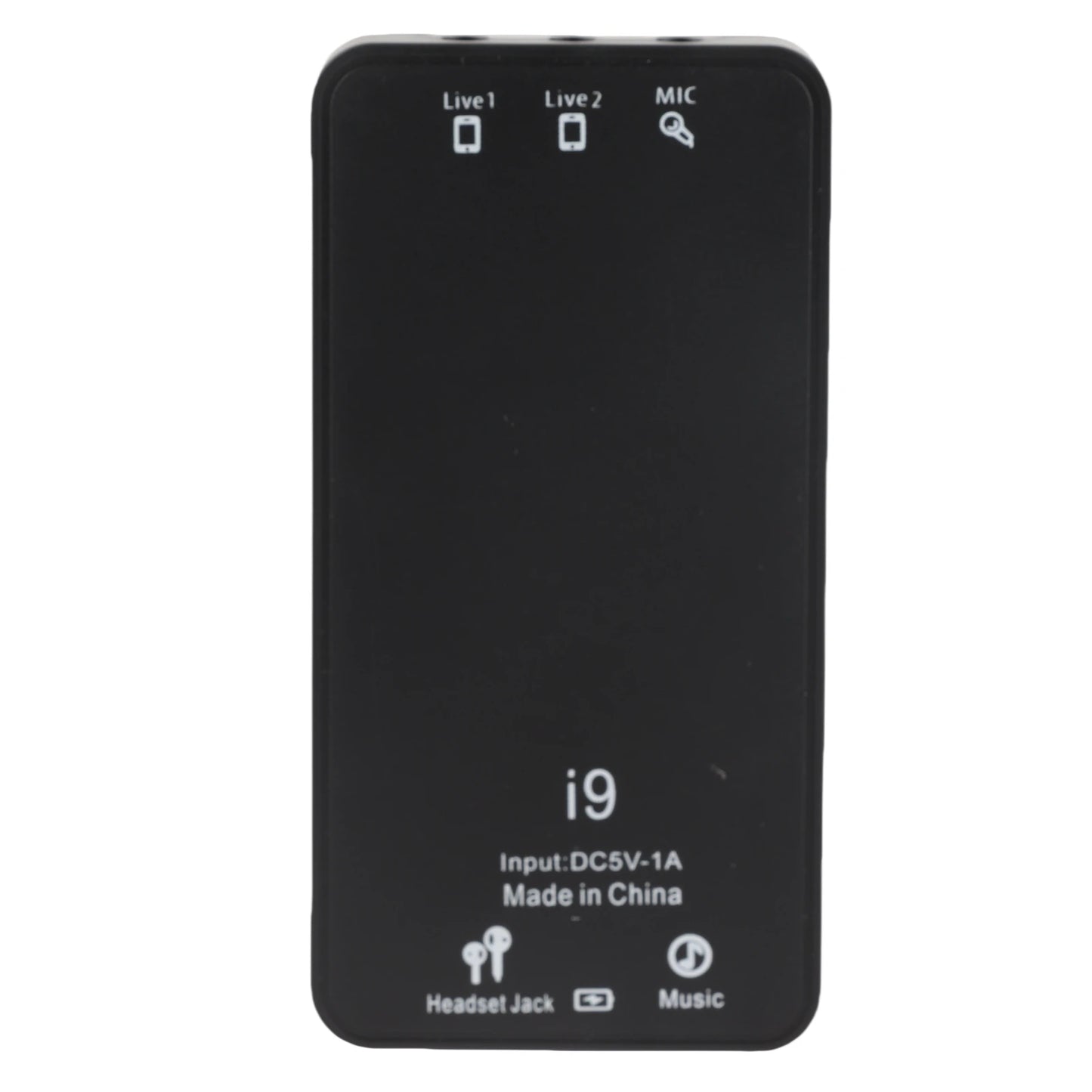 I9 Voice Changer Set Multifunction Portable Recording Mini Sound Card for Game  Recording Computer Sound Changer