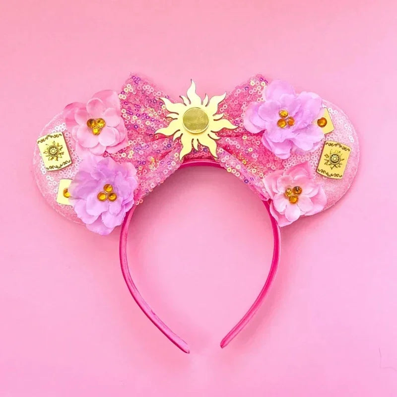 Disney Mickey Mouse Hairbands Frozen Ear Headband for Adults Anna Elsa Snowman Olaf Headwear Women Kids Girls Hair Accessories
