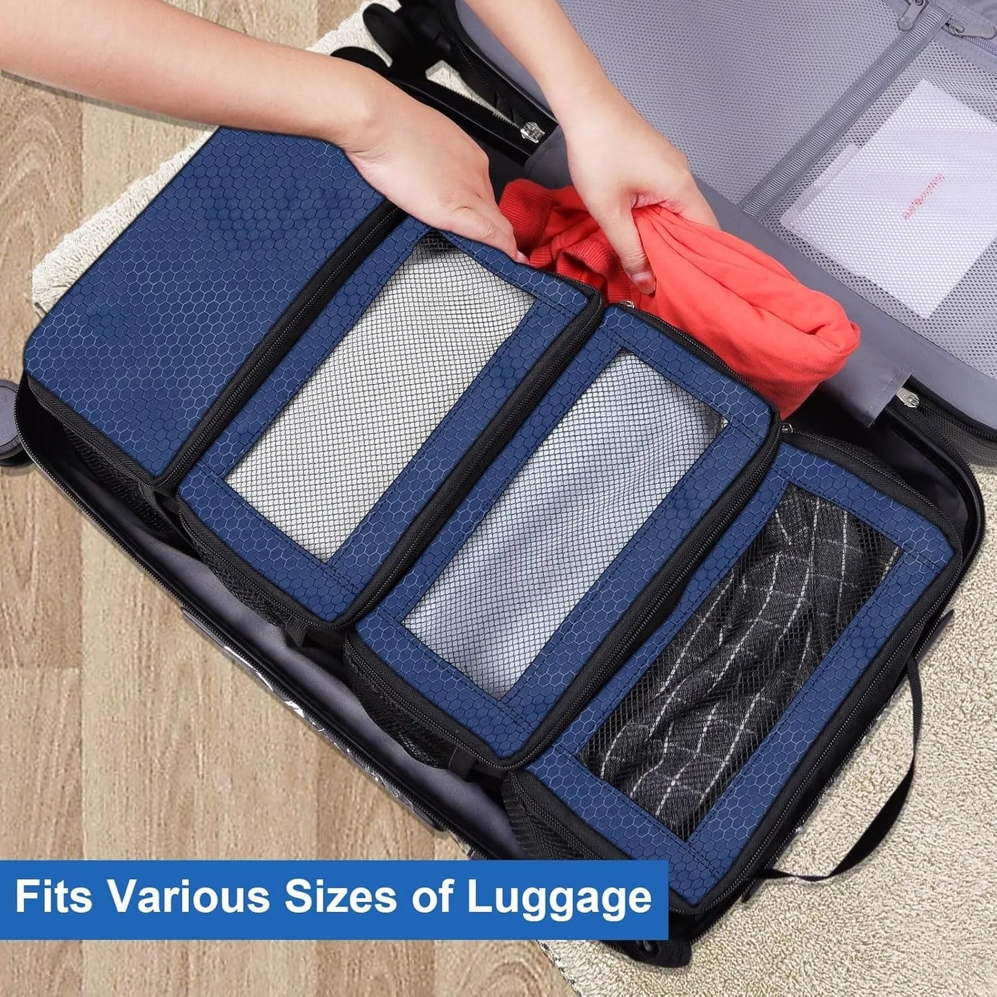New Large Capacity Foldable Storage Hanging Bag, Three-dimensional Multi-layer Storage Bag, Multifunctional Oxford Cloth Bag