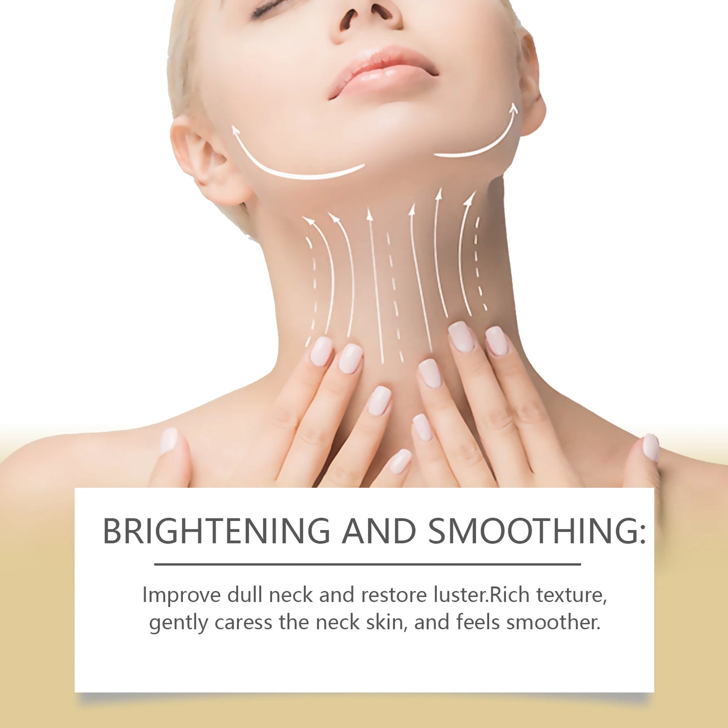 Ah-8 Firming Neck Cream Hexapeptide Moisturizing Tighten Loose Sagging Fine Lines Wrinkle Reduction Hyaluronic Acid Neck Lotion