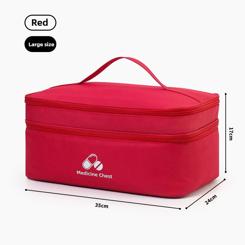 Outdoor Portable Medicine Storage Bag Home First Aid Bag Medicine Box Emergency Bag Epidemic Prevention Bag School Health Bag