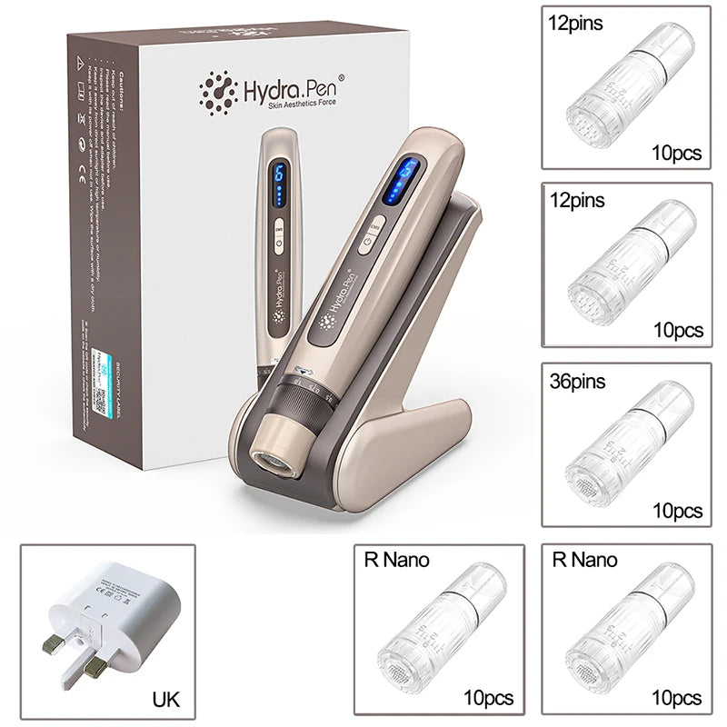 New  EMS Microcurrent Hydra Pen H5 Mesotherapy Automatical Serum Applicator Beauty & Care Derma Microneedling Pen