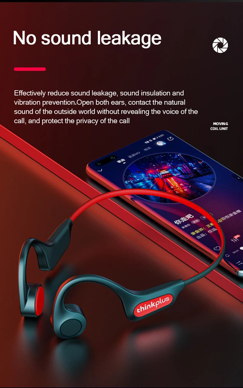 Original Lenovo X3 Pro Bone Conduction Wireless Bluetooth 5.3 Headphone 10pcs / 5pcs / 2pcs Ear Hook Sports Earphones Wholesale