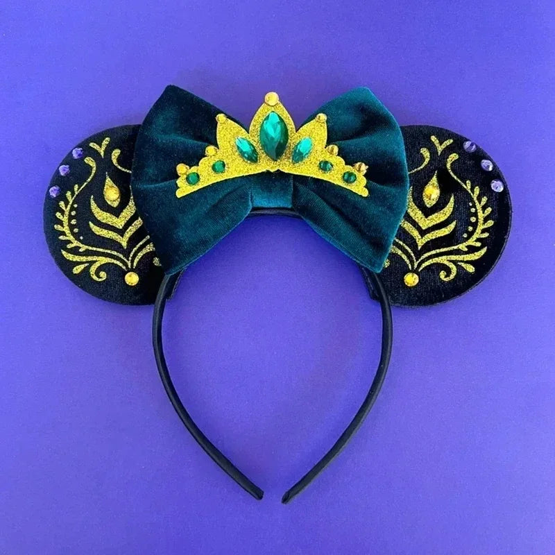 Disney Mickey Mouse Hairbands Frozen Ear Headband for Adults Anna Elsa Snowman Olaf Headwear Women Kids Girls Hair Accessories