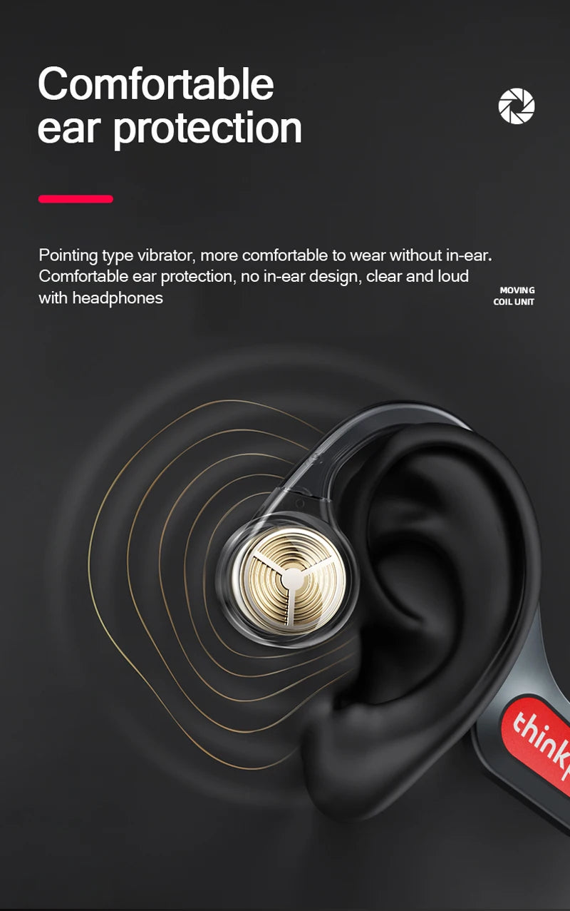 Original Lenovo X3 Pro Bone Conduction Wireless Bluetooth 5.3 Headphone 10pcs / 5pcs / 2pcs Ear Hook Sports Earphones Wholesale