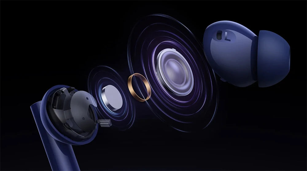 Global Version realme Buds Air 5 TWS Earphone 50dB Active Noise Cancellation Wireless Headphone 38Hour Battery Life Bluetooth5.3