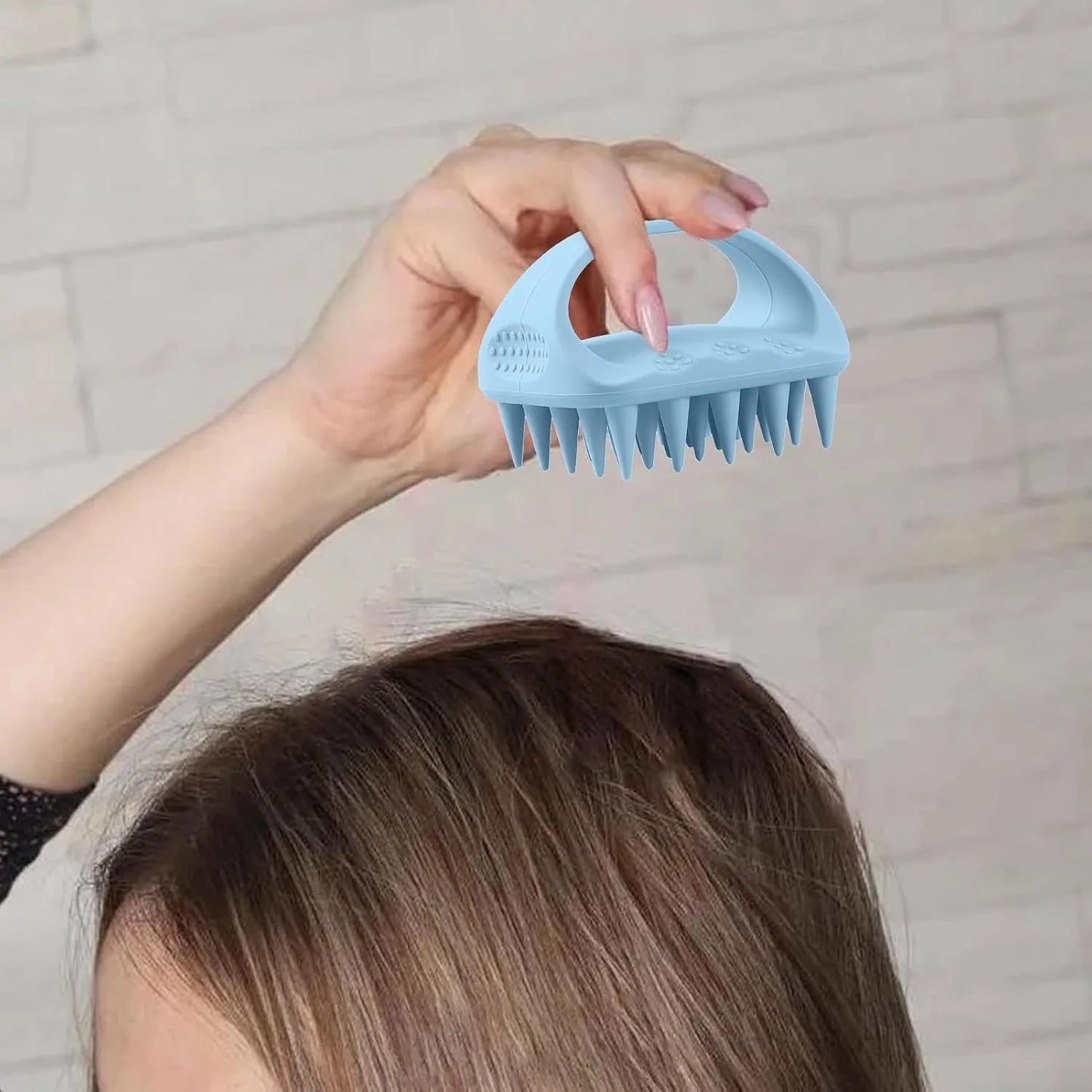 Scalp Massager Hair Growth,Scalp Scrubber with Soft Silicone Bristles for Dandruff Removal,Shampoo Brush for Men Women Kids Pets