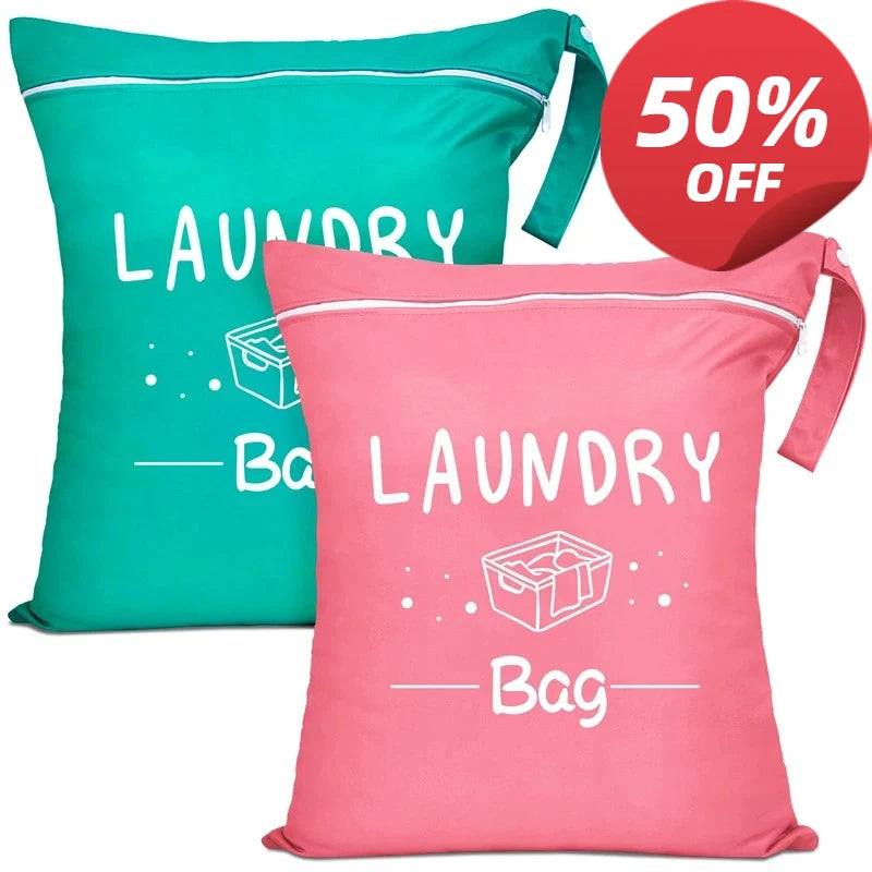 1pc Large Travel Laundry Bag Waterproof Washable Dirty Cloth Bag for Traveling Wet Dry Bag Bathing Suit Workout Bag