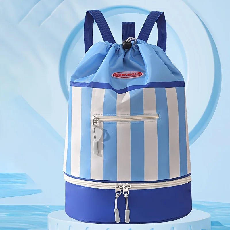 Children's Swimming Backpack, Swimming Bag, Portable Beach Backpack, Outdoor Travel Toiletries Storage