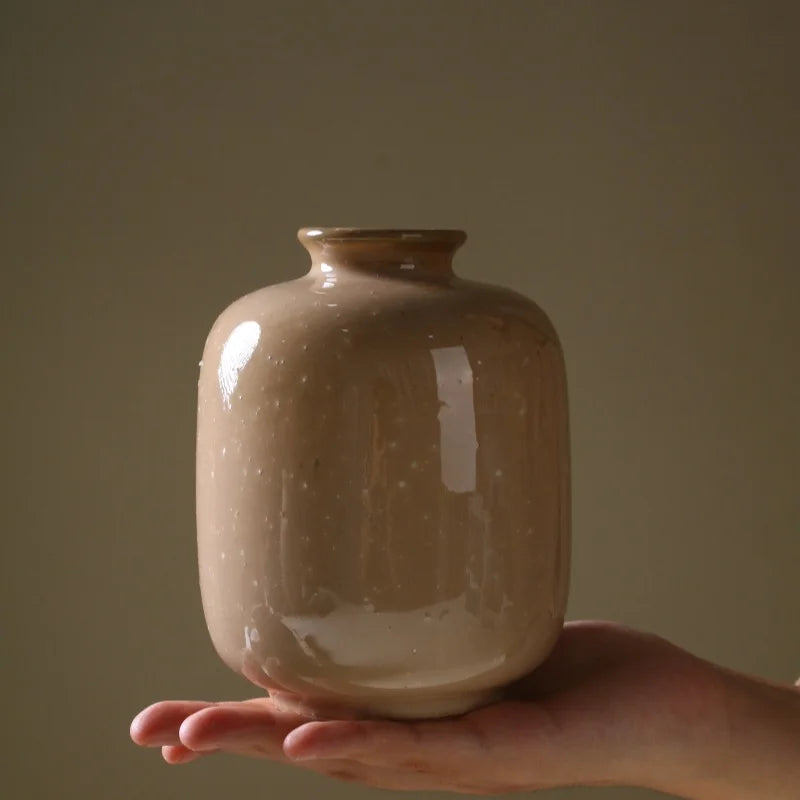 Ceramic Vase For Flower Decorative Vase For Table Ceramics & Pottery Flower Bottle 13.5CM High Living Room Accessories