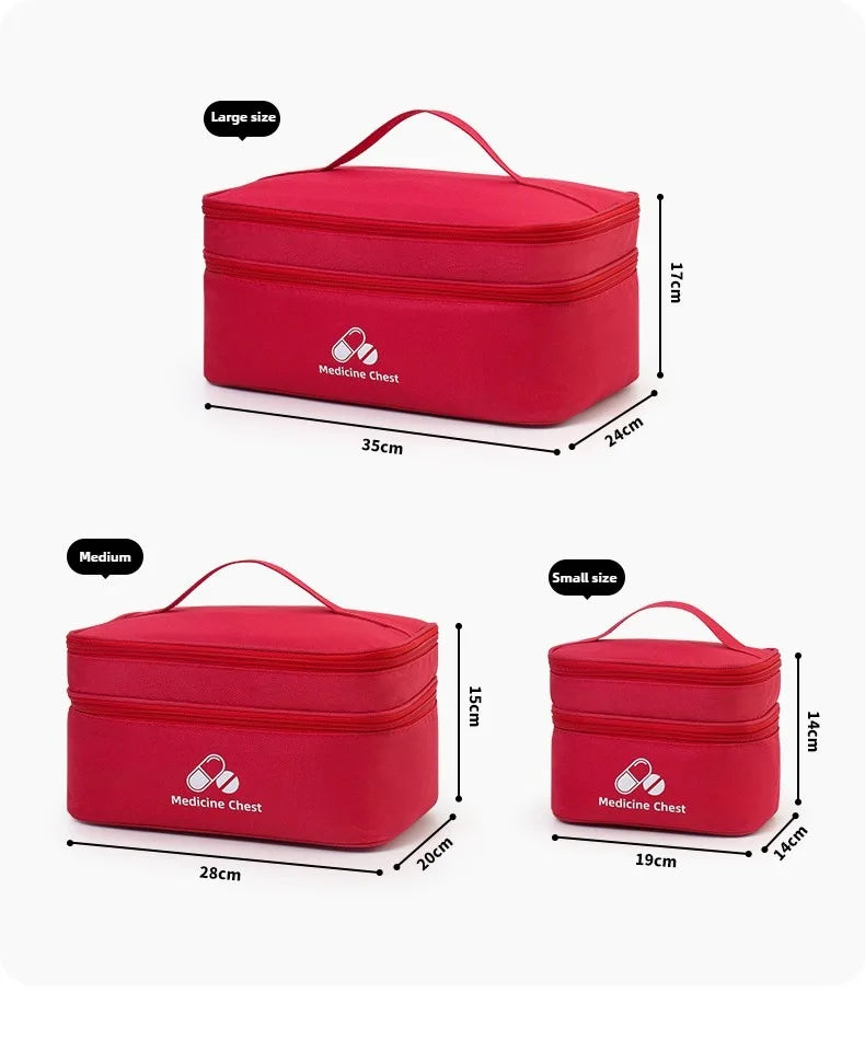 Outdoor Portable Medicine Storage Bag Home First Aid Bag Medicine Box Emergency Bag Epidemic Prevention Bag School Health Bag