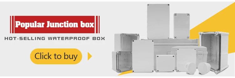 ABS Waterproof Box Housing Electronic Safe Case Plastic Boxes Black Wire Junction Box Plastic Organizer IP67 Waterproof Enclosur