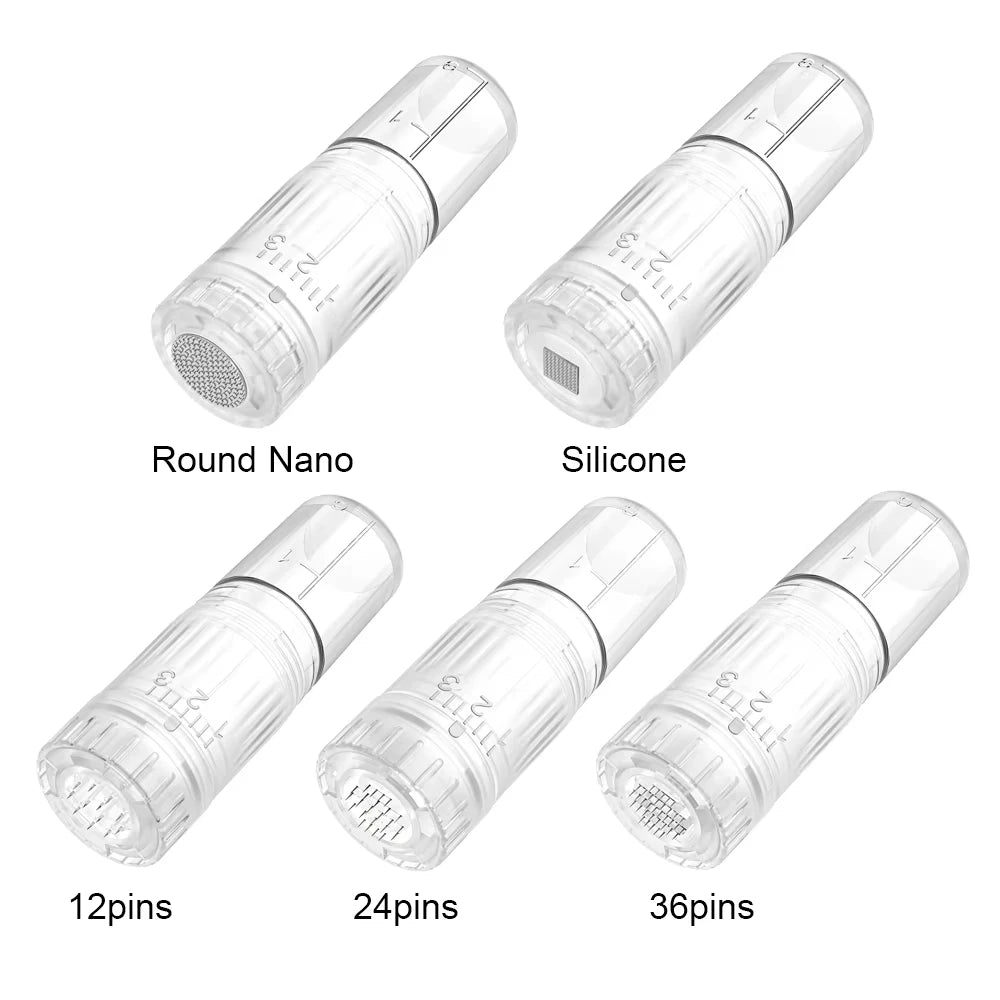 New  EMS Microcurrent Hydra Pen H5 Mesotherapy Automatical Serum Applicator Beauty & Care Derma Microneedling Pen