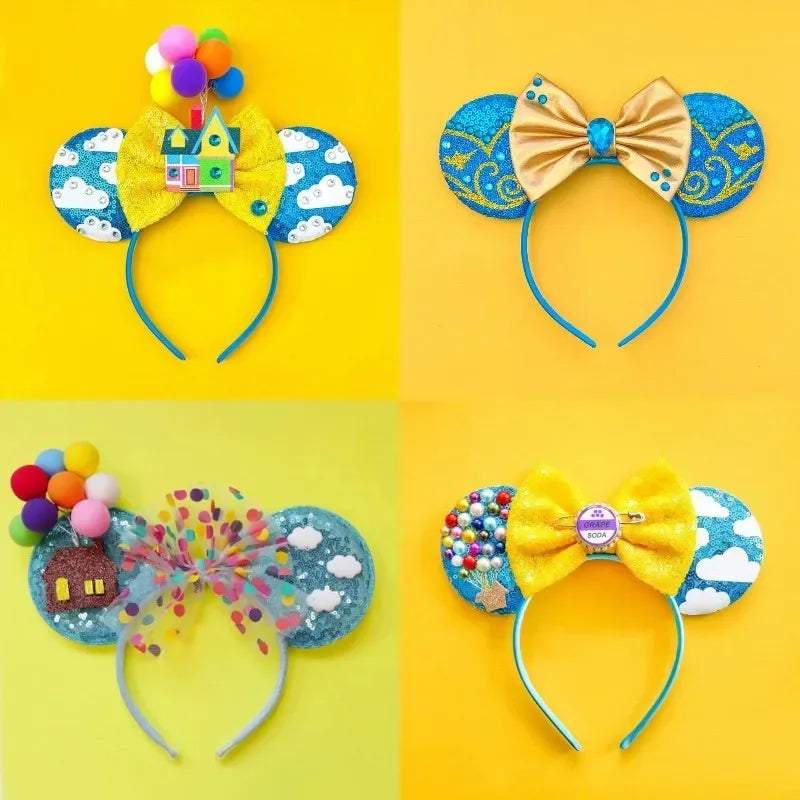 Disney Mickey Mouse Hairbands Frozen Ear Headband for Adults Anna Elsa Snowman Olaf Headwear Women Kids Girls Hair Accessories