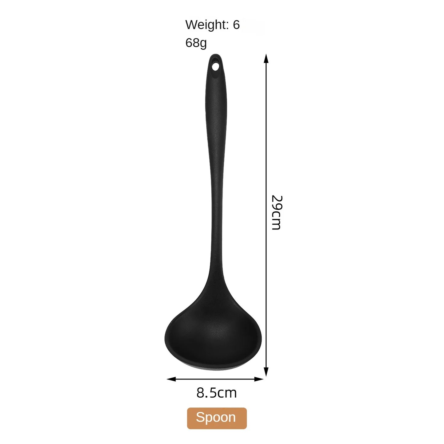 1/10PCS Food-Grade Silicone Kitchen Tools Set, Heat-Resistant Slotted Spoon for Non-Stick Cookware & Hot Pot, Multi-Use Strainer