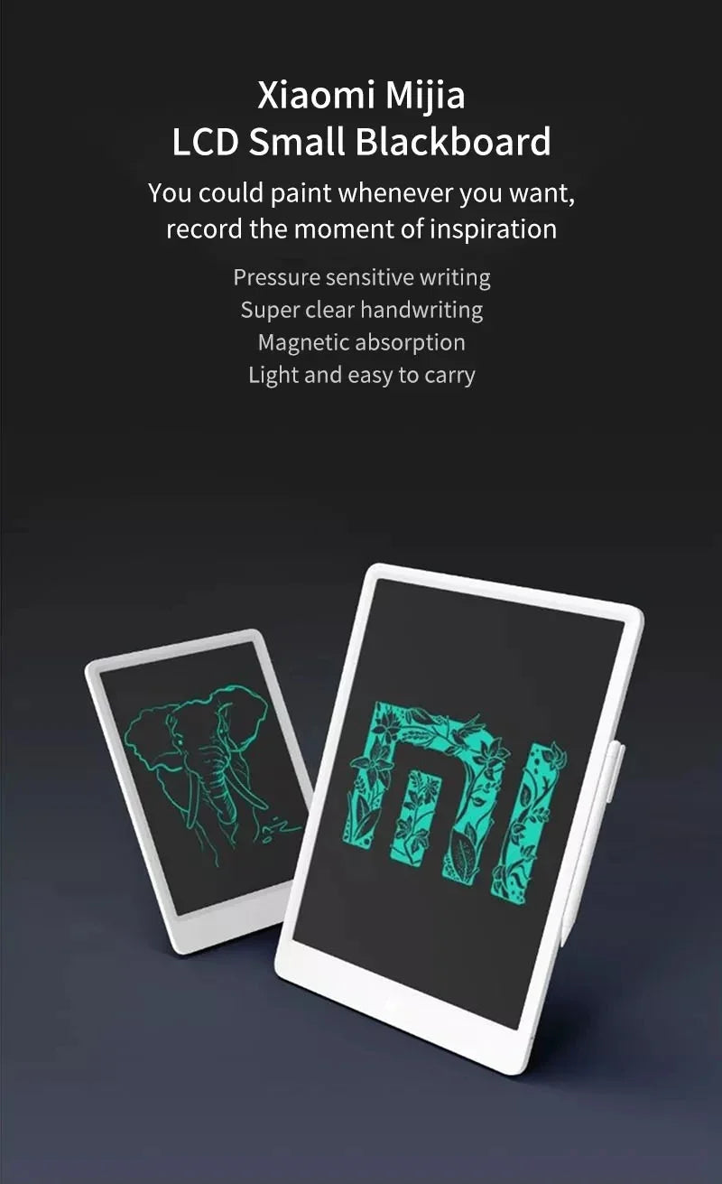 New Xiaomi Mijia LCD Writing Tablet 20"10" 13.5" with Pen Digital Drawing Electronic Handwriting Pad Message Graphics Board