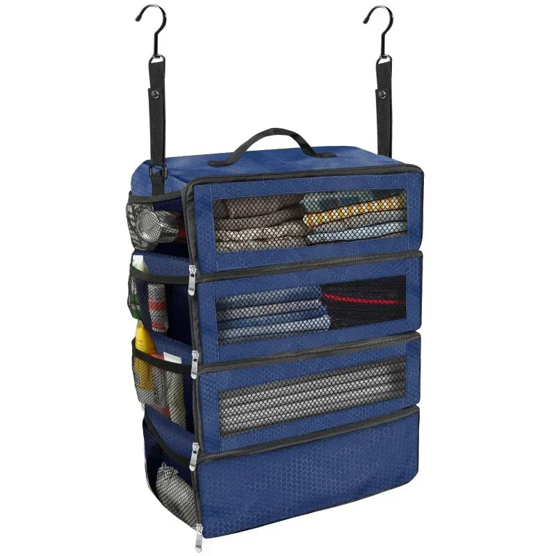 New Large Capacity Foldable Storage Hanging Bag, Three-dimensional Multi-layer Storage Bag, Multifunctional Oxford Cloth Bag