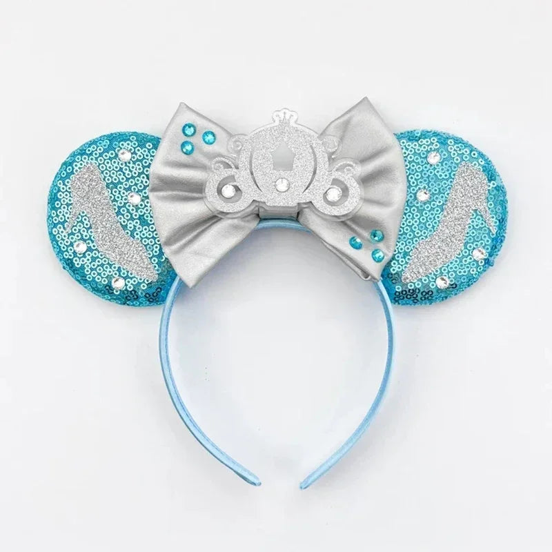 Disney Mickey Mouse Hairbands Frozen Ear Headband for Adults Anna Elsa Snowman Olaf Headwear Women Kids Girls Hair Accessories