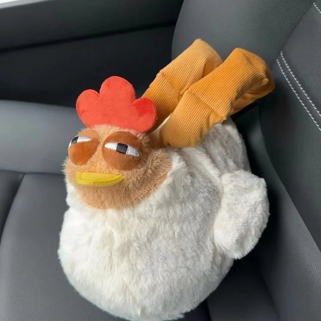 Creative Dozy Chicken Plush Bag Doll Pentant Squawk Alcoholic Chicken Soft Stuffed Cotton Plush Tote For Birthday Gift To Friend