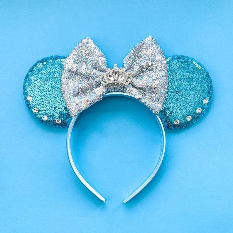 Disney Mickey Mouse Hairbands Frozen Ear Headband for Adults Anna Elsa Snowman Olaf Headwear Women Kids Girls Hair Accessories