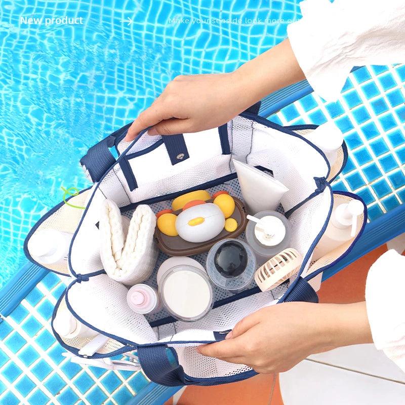 New Handheld Beach Bag Large Capacity Travel Swimsuit Storage Bag Portable Swimming Vacation Storage Bag