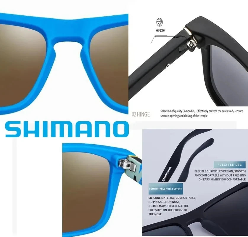 Classic Square Polarized Unisex Outdoor Sports Sunglasses for Fishing Hunting Cycling Driving Mountaineering UV400Anti-glare