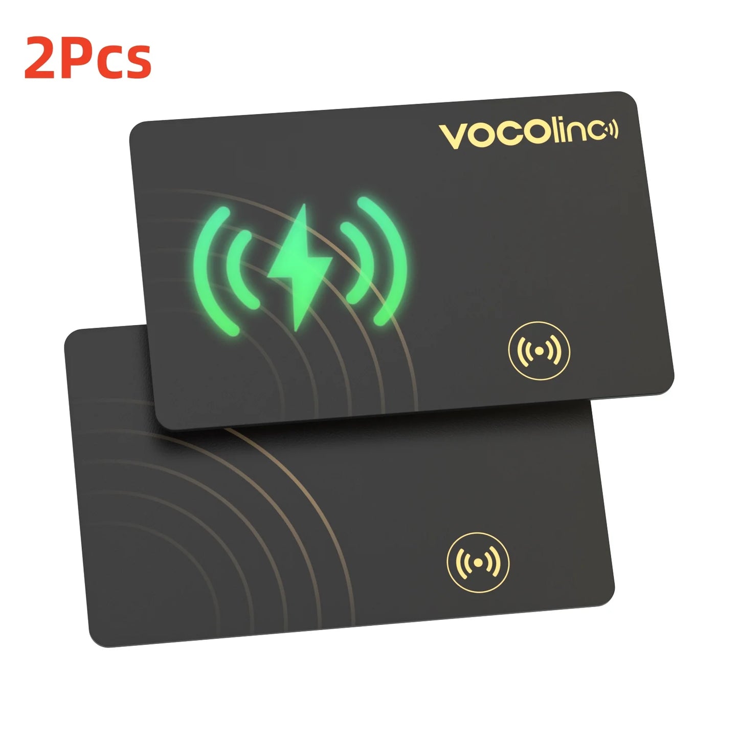 1/2Pcs VOCOlinc Wireless Charging Bluetooth Tracking Card,Global locator, Smart Tag, Item Finder, Use with Find My (IOS Only)
