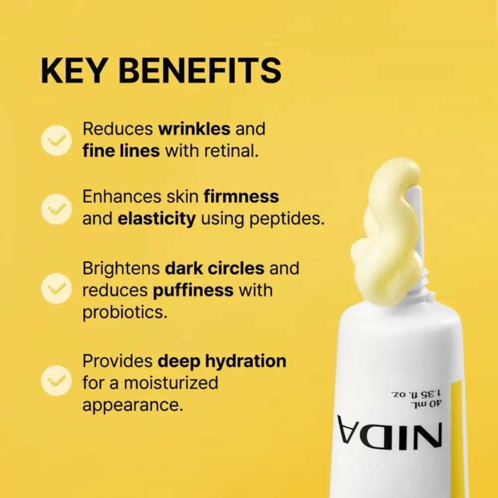 NIDA Korea Moisturizing Ultimate Cream Retinol Revitalizing Eye Cream Anti-Aging Deeply Moisturizing Propolis Essence Skin Care