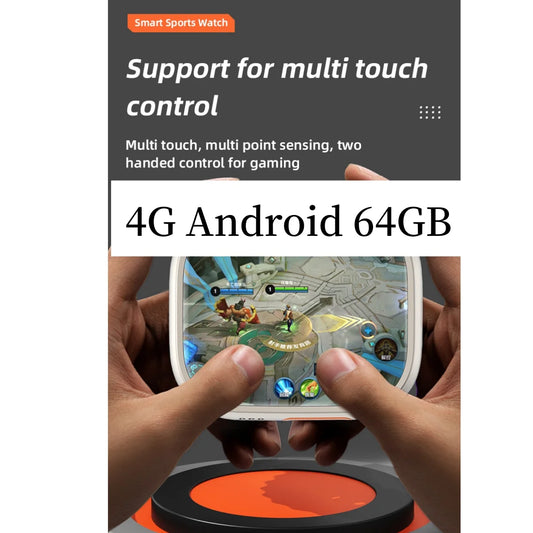 CDS9 S9 Ultra Smart Watch Android 4G Network Simcard 2.2inch 448*528 Amoled Heart Rate Monitor Google Play Store Video Calls