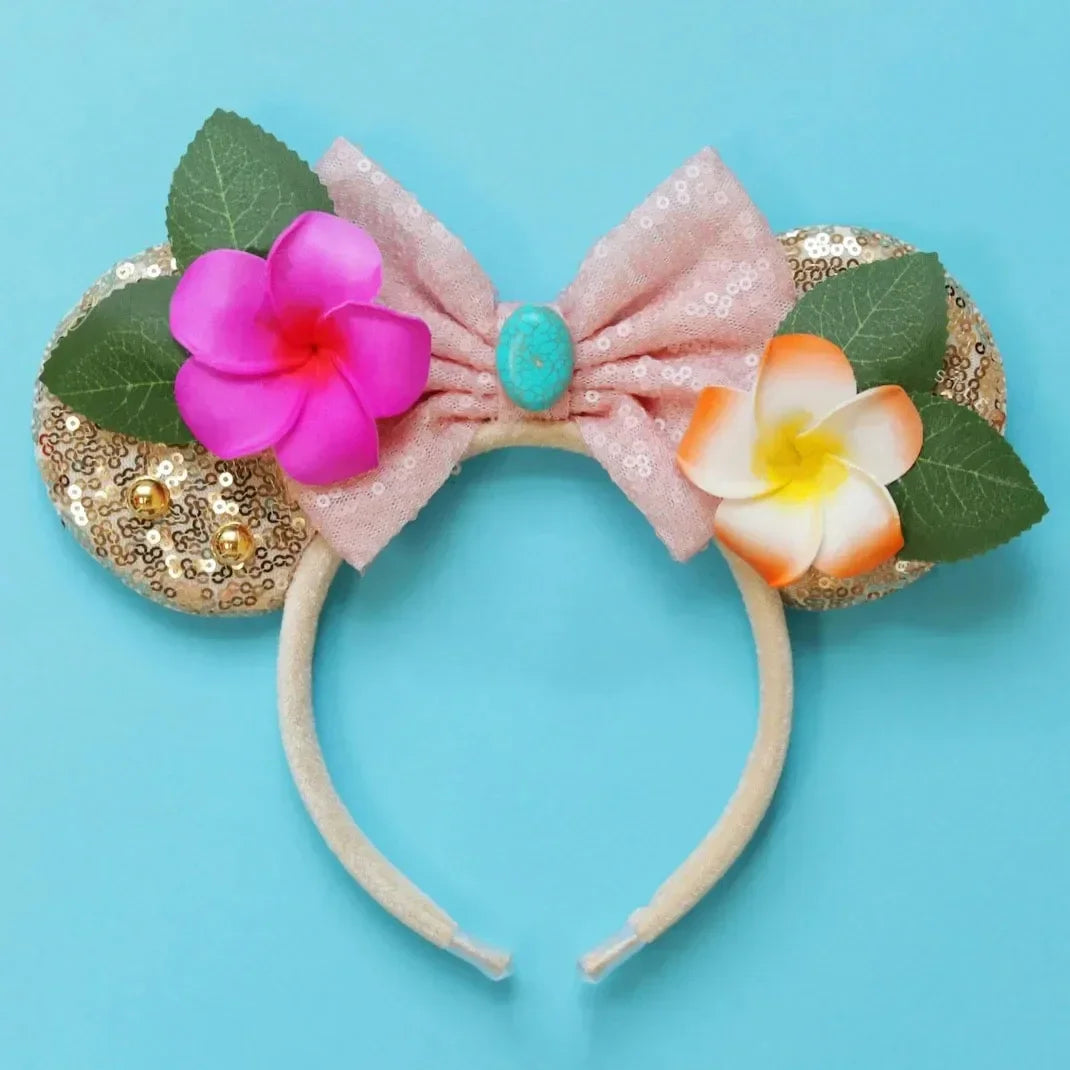 Disney Mickey Mouse Hairbands Frozen Ear Headband for Adults Anna Elsa Snowman Olaf Headwear Women Kids Girls Hair Accessories