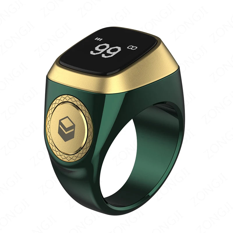 IQibla Smart Zikr Rings Tasbih Tally Intelligent Digital Counter for Muslims Praise 5 Prayer Time Electronic Vibration Reminder