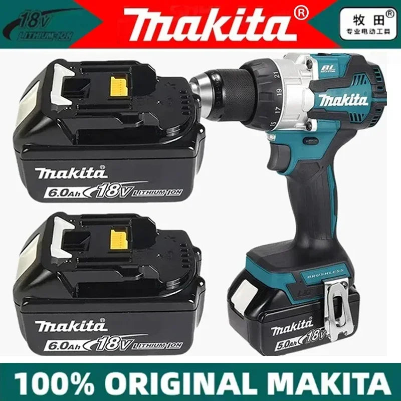100% original Makita 18V 6.0Ah Rechargeable Battery ,For Makita BL1830 BL1830B BL1840 BL1840B BL1850 BL1850B Power Tools Battery