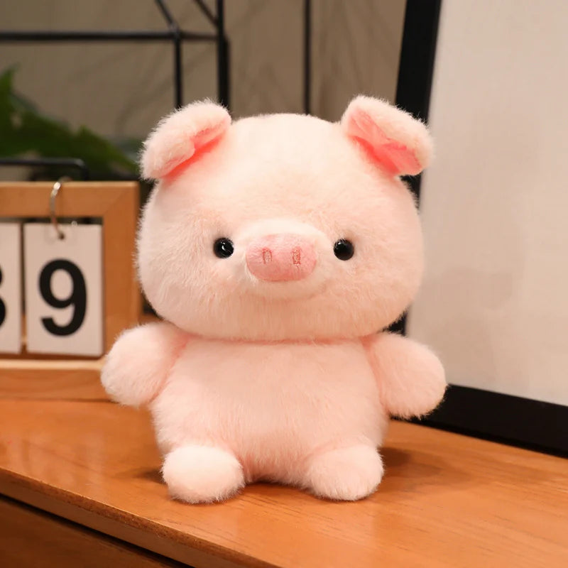 15CM Small Desktop Plush Toys Lovely Rabbit Sheep Pig Duck Otter Capybara Elephant Stuffed Animal Doll Cute Healing Doll Gifts