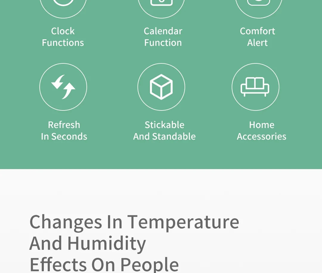 Xiaomi DUKA Atuman LCD Electronic Digital Temperature Humidity Meter Clock Indoor Outdoor Thermometer Hygrometer Weather Sensor