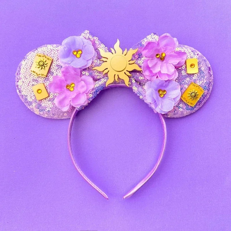 Disney Mickey Mouse Hairbands Frozen Ear Headband for Adults Anna Elsa Snowman Olaf Headwear Women Kids Girls Hair Accessories
