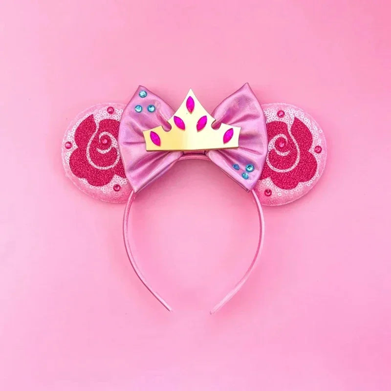 Disney Mickey Mouse Hairbands Frozen Ear Headband for Adults Anna Elsa Snowman Olaf Headwear Women Kids Girls Hair Accessories